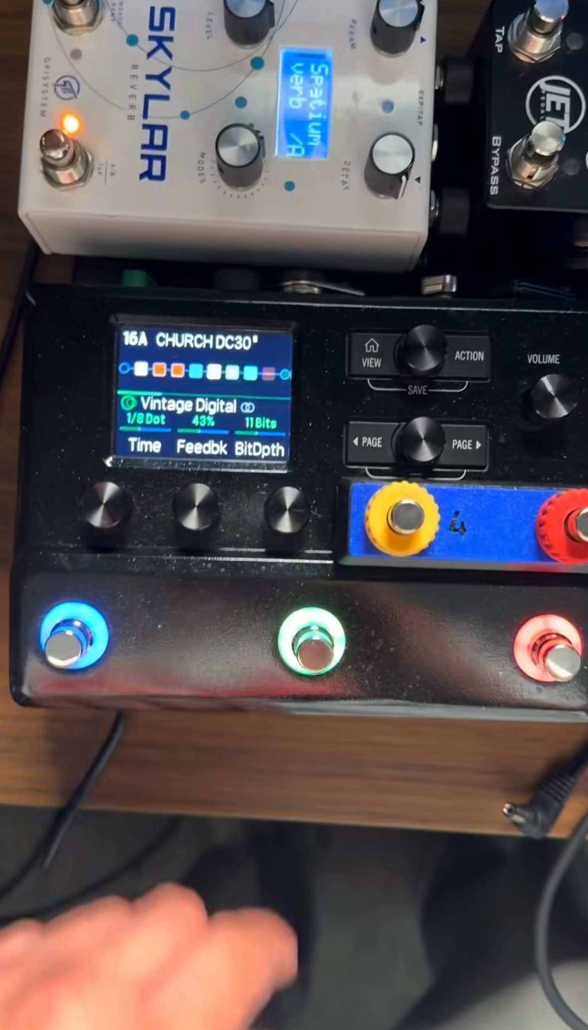 Jemmuel Magtibay's pedalboard with Cltchworks switches fitted